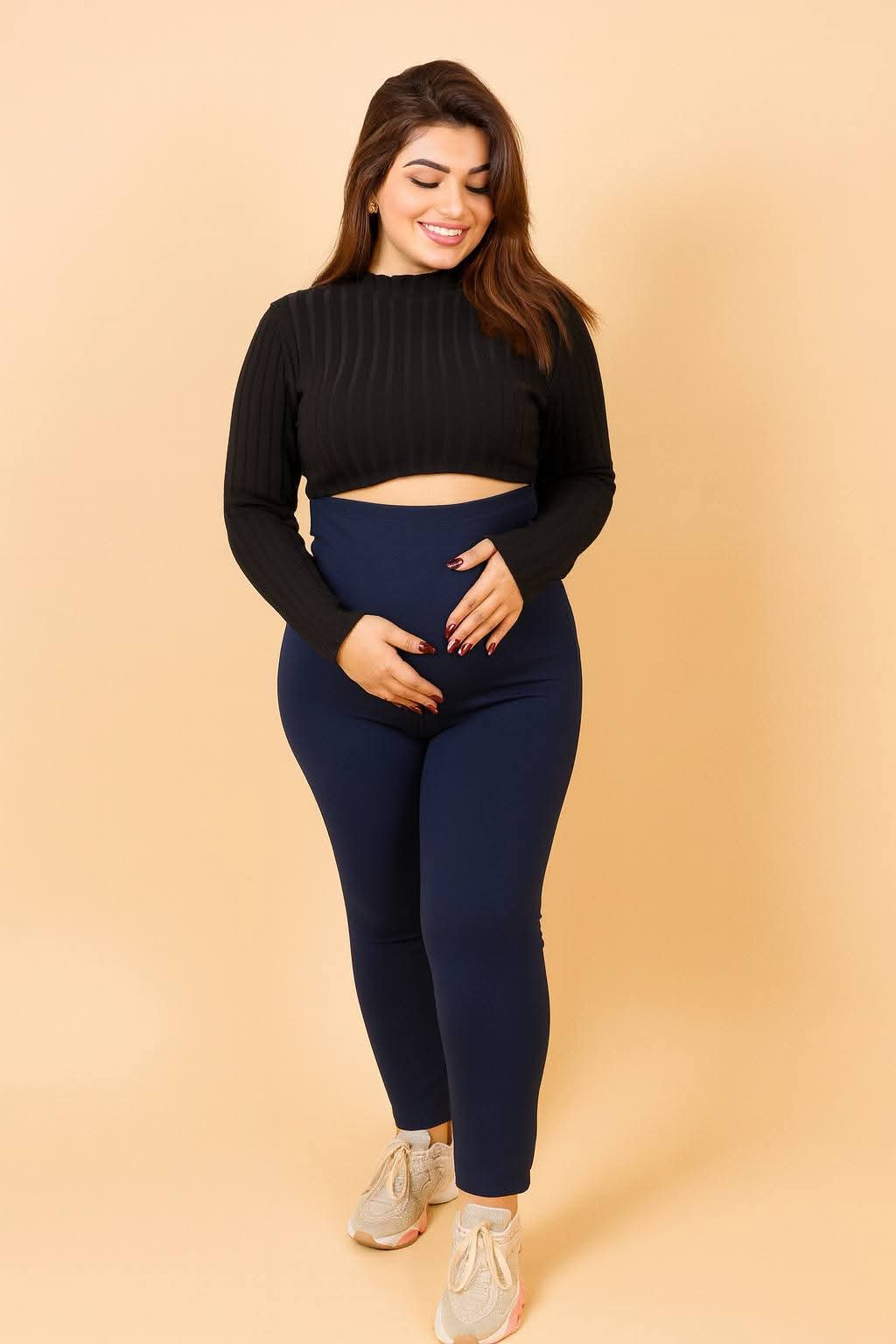 legging de grossesse bleu marine