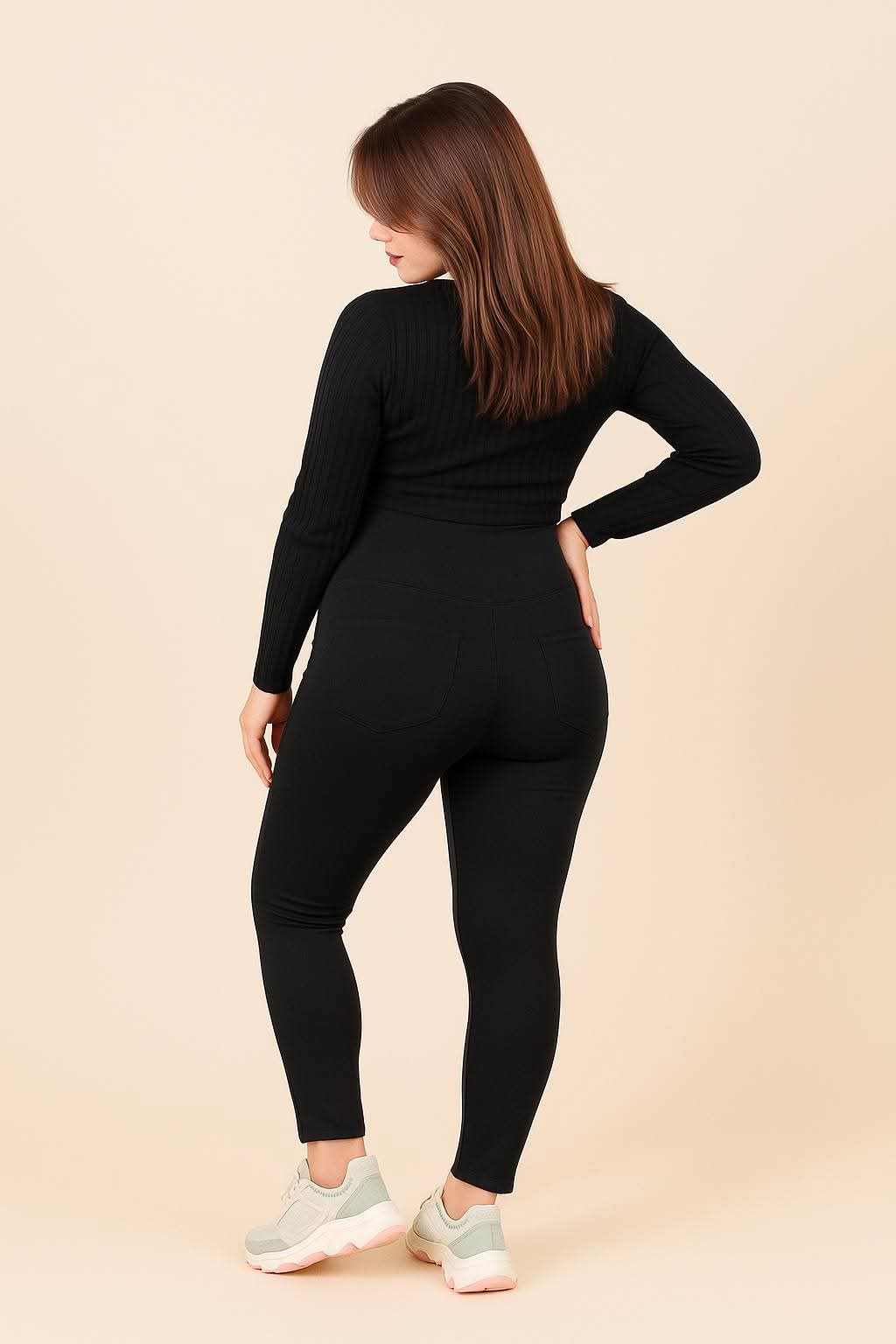 legging de grossesse noir verso